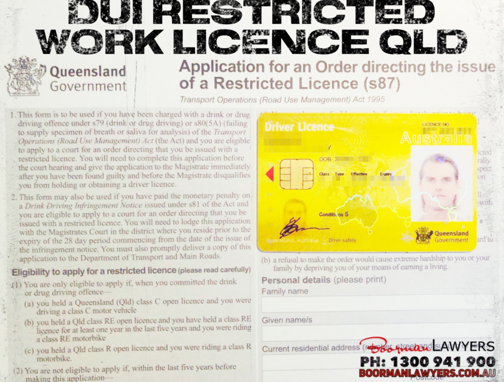 Drink Driving Work Licence Qld