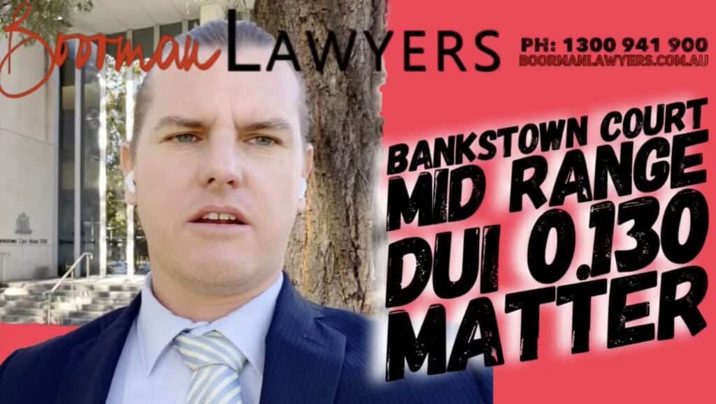 Bankstown DUI Lawyer appears for 1st time Middle Range Drink Driving Offender