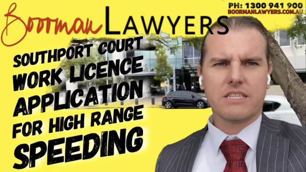 Gold Coast Traffic Lawyer gets Client Work Licence for High Range Speeding