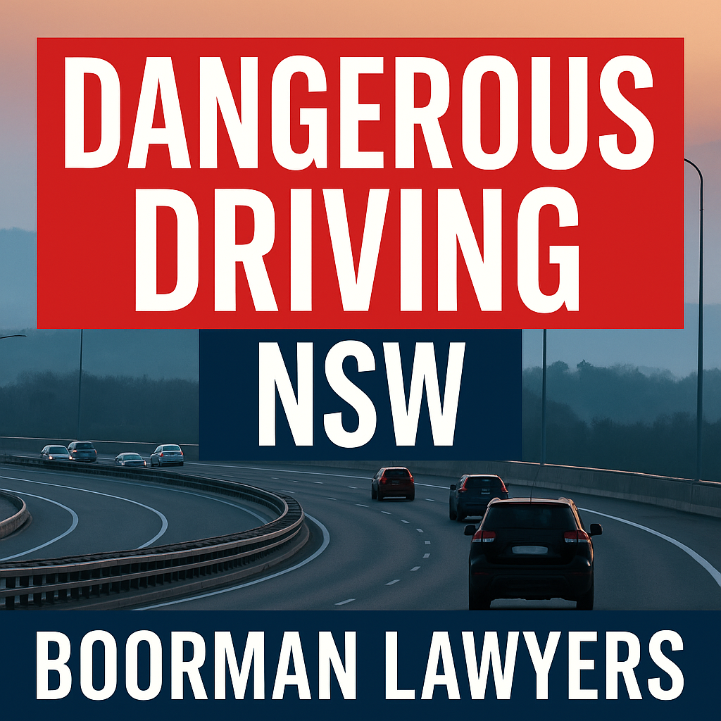 Dangerous Driving in NSW - serious driving offences explained by Boorman Lawyers